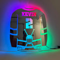 Ice Hockey LED Acrylic Light - Personalized Name/Number Wall Decor, USB Adjustable Gift for Hockey Fans (Christmas/Birthday/Dad）
