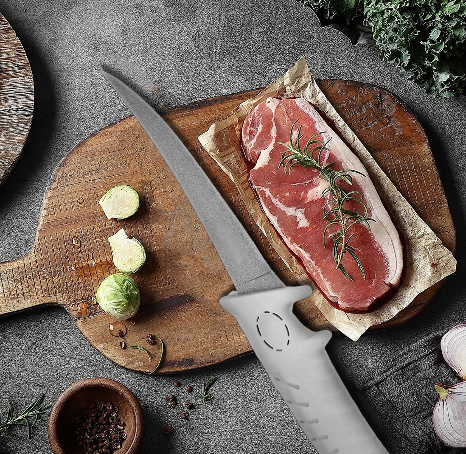 Professional 7 Inch Stainless Steel Non-Slip Handles Razor Sharp Japanese Boning Fish Filleting Fillet Knife