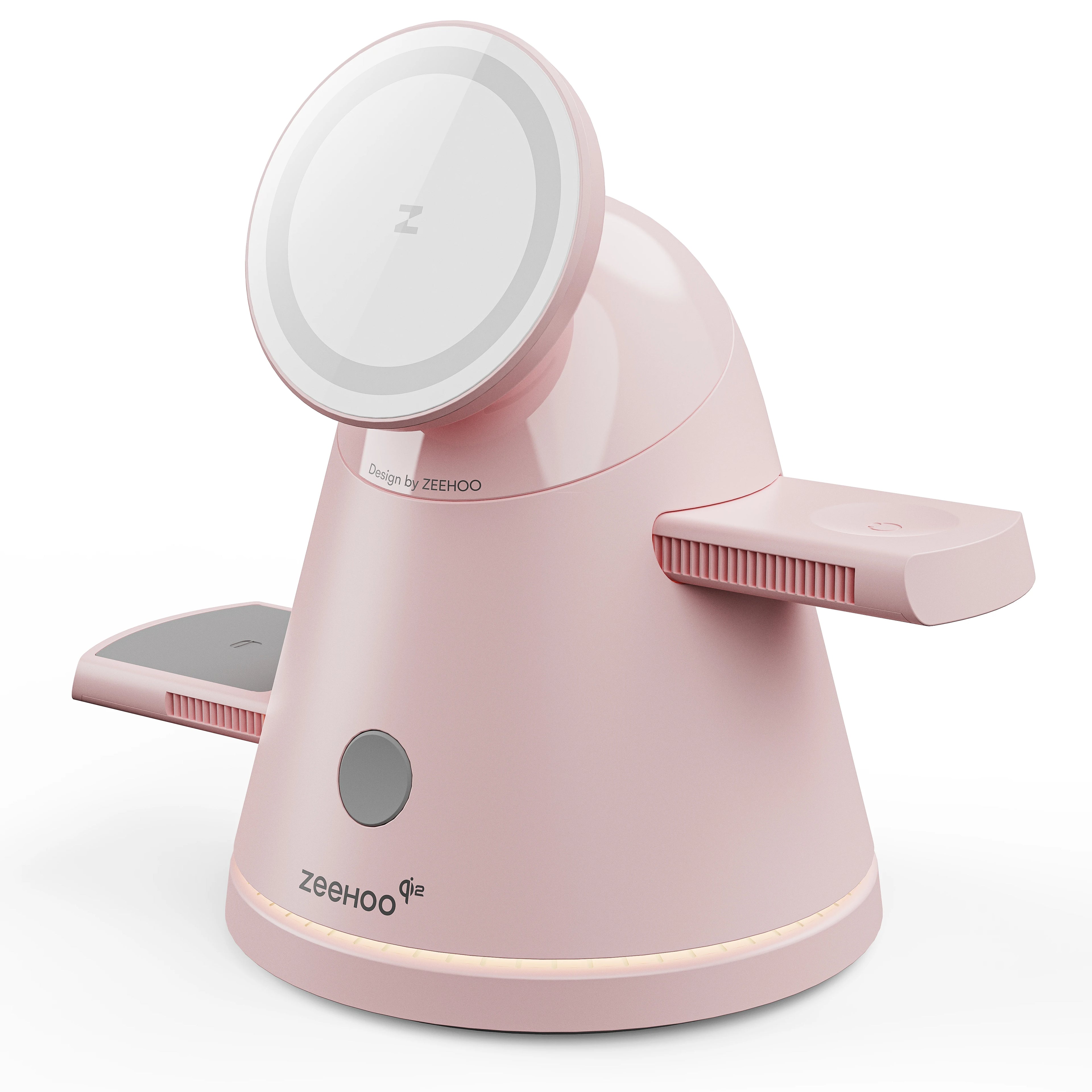 LuminoCore 4-in-1 Wireless Charging Station- Pink