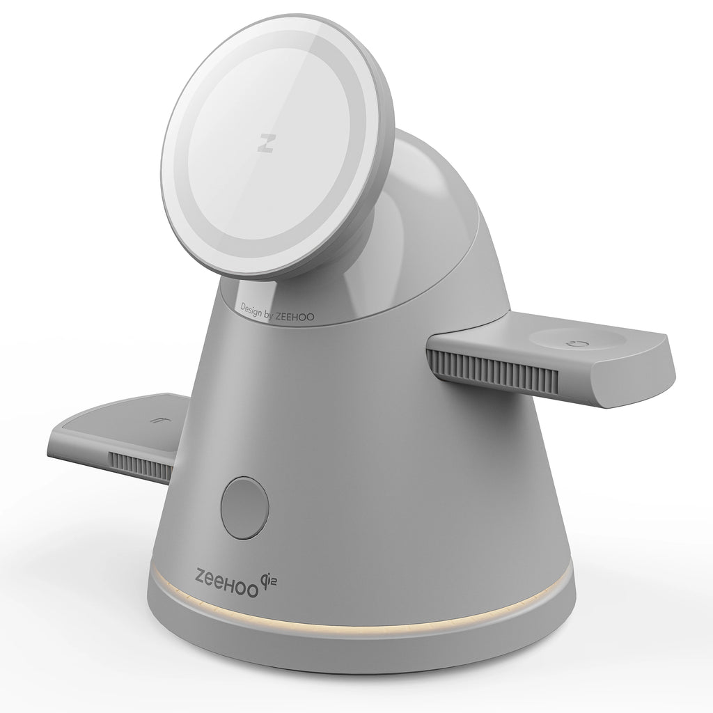 LuminoCore 4-in-1 Wireless Charging Station-Gery