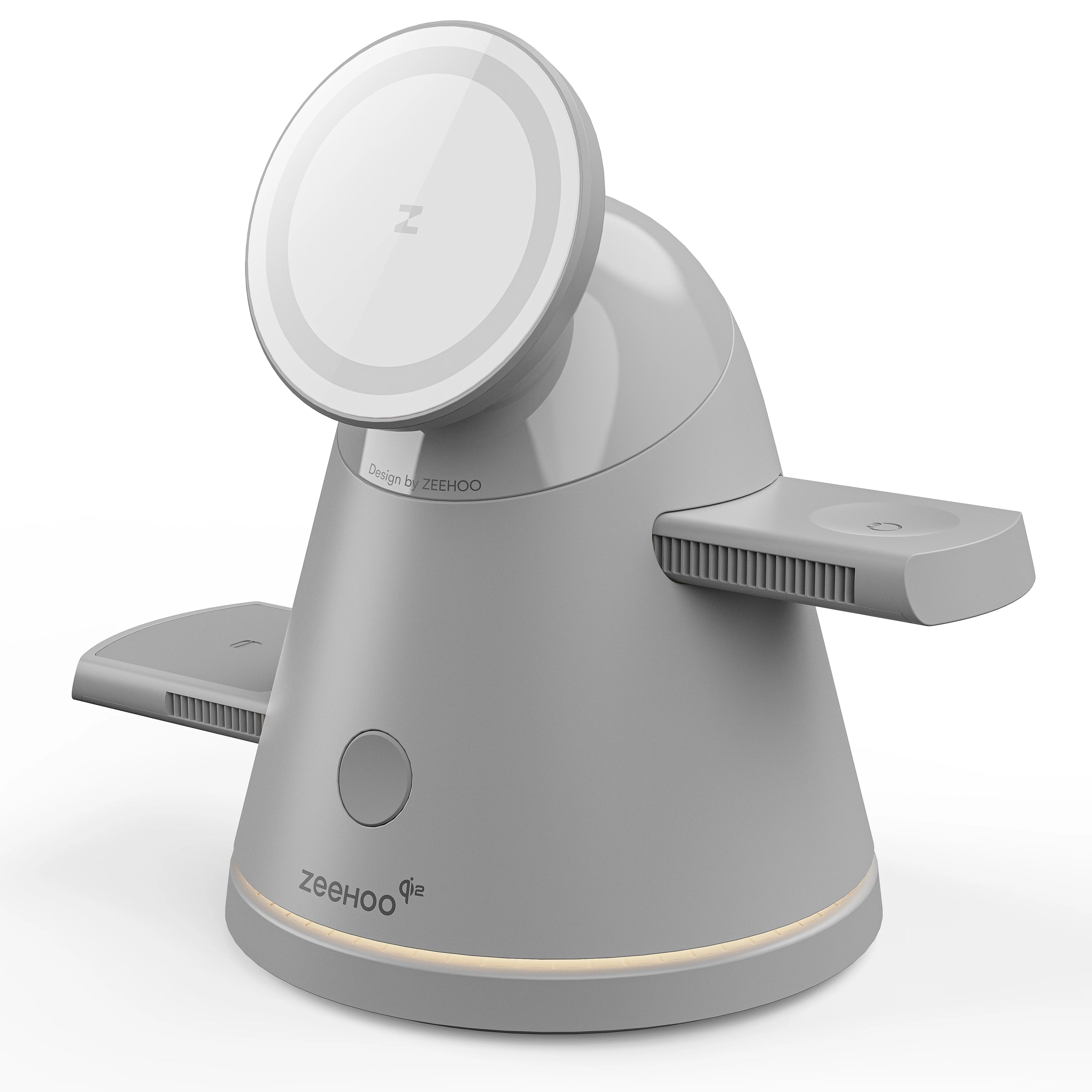 LuminoCore 4-in-1 Wireless Charging Station-Gery