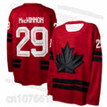 2026 New Canada Hockey Jersey Nathan MacKinnon Style #29 Long Sleeve T-Shirt Men’s Fan Gear Casual Sports Tactical Top Gift