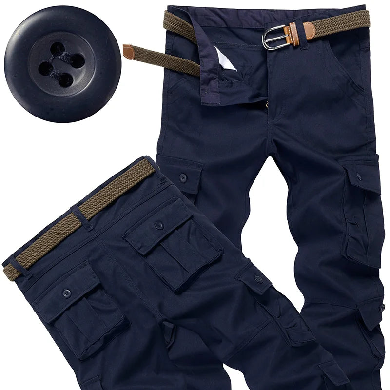 Men's Tactical Pants Casual Cargo Pants Outdoor Sports Work Trousers High Quality Joggers Hiking Pants Korean Sweatpants