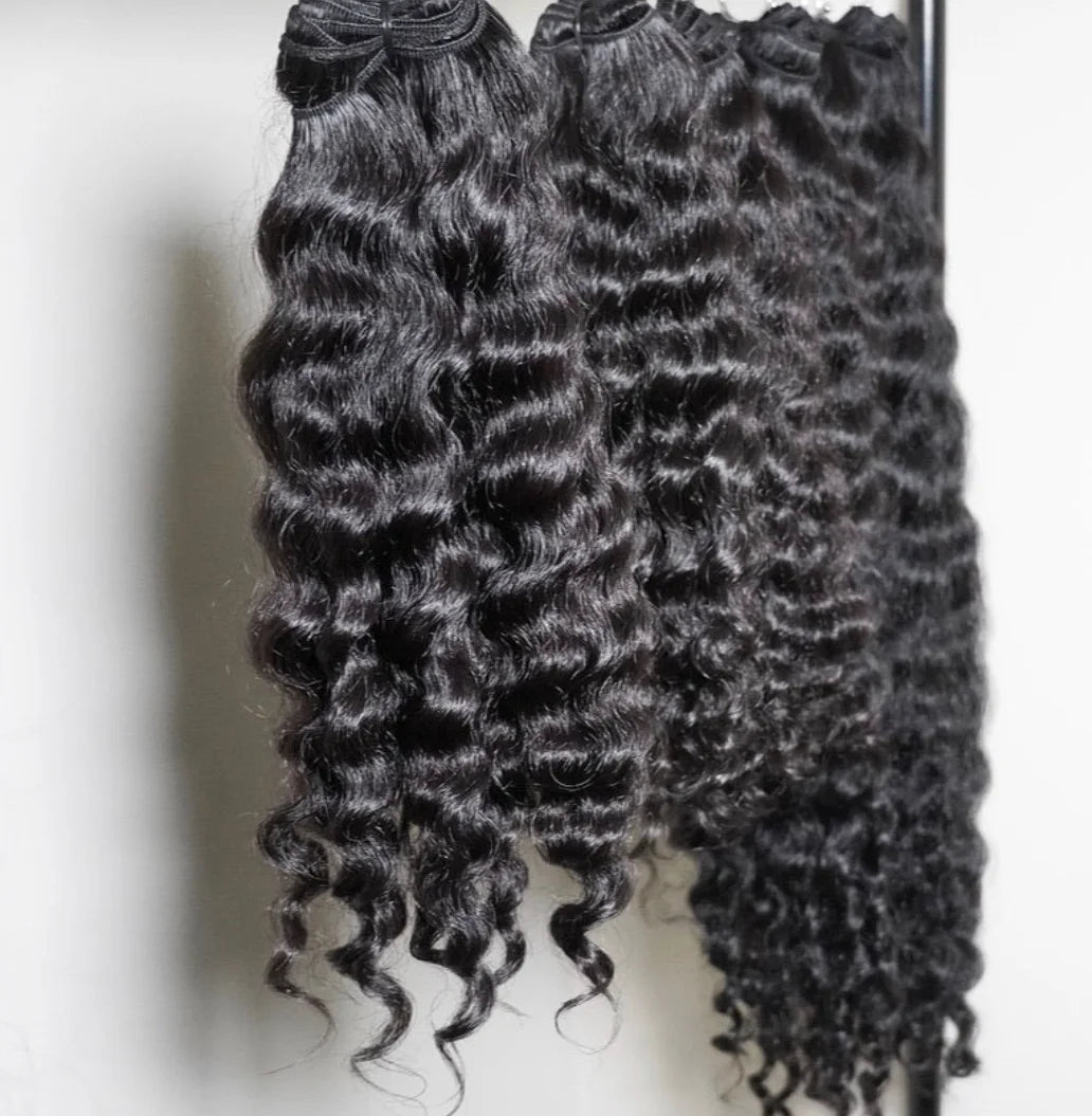 Wholesale  Virgin Cuticle Aligned Natural Raw Hair, Vietnamese Burmese Curly Raw Human Hair Bundles