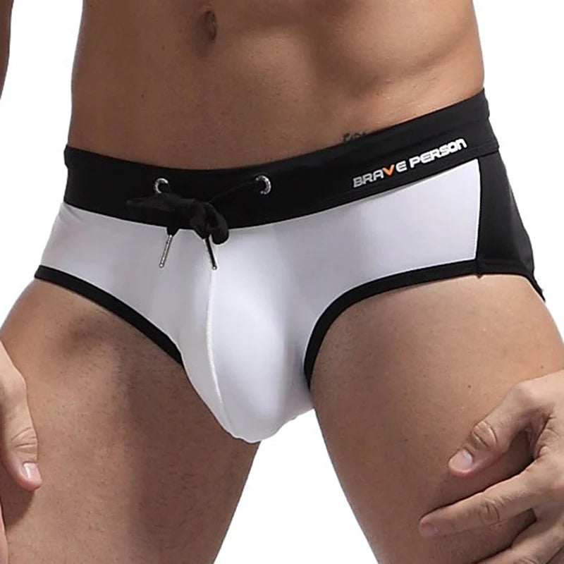 New Board Shorts Swimsuit Sexy Swimwear Men Briefs Swimming Trunks for Bathing Suit Men Beachwear
