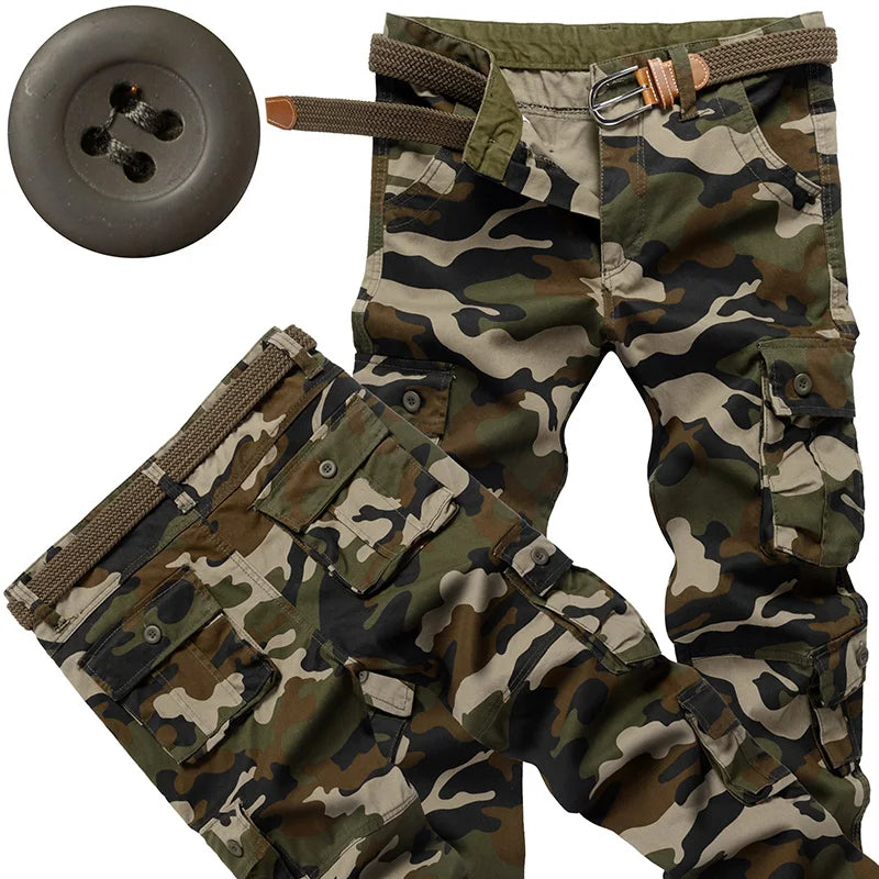 Men's Tactical Pants Casual Cargo Pants Outdoor Sports Work Trousers High Quality Joggers Hiking Pants Korean Sweatpants