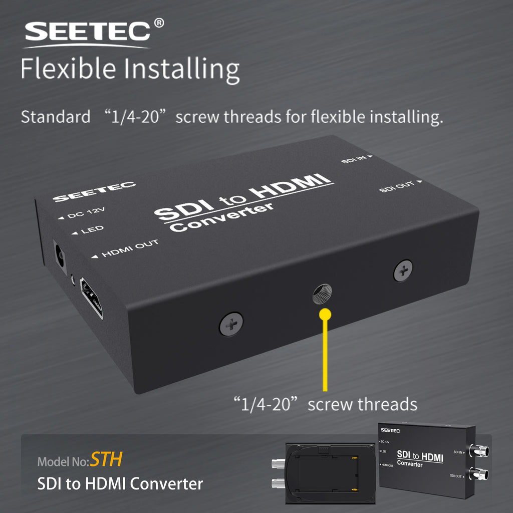 SEETEC STH Pro SDI to HDMI Converter 1080P60, SMPTE 259M/292M/424M Compliant, Factory Direct Custom Logo/Packaging