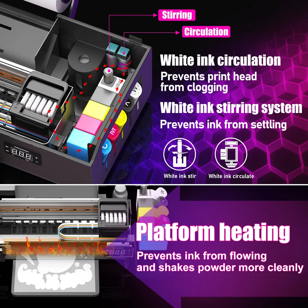 New A4 L805 DTF Printer T-shirt Prining Machine Direct to Film Transfer Printer for L805 Head