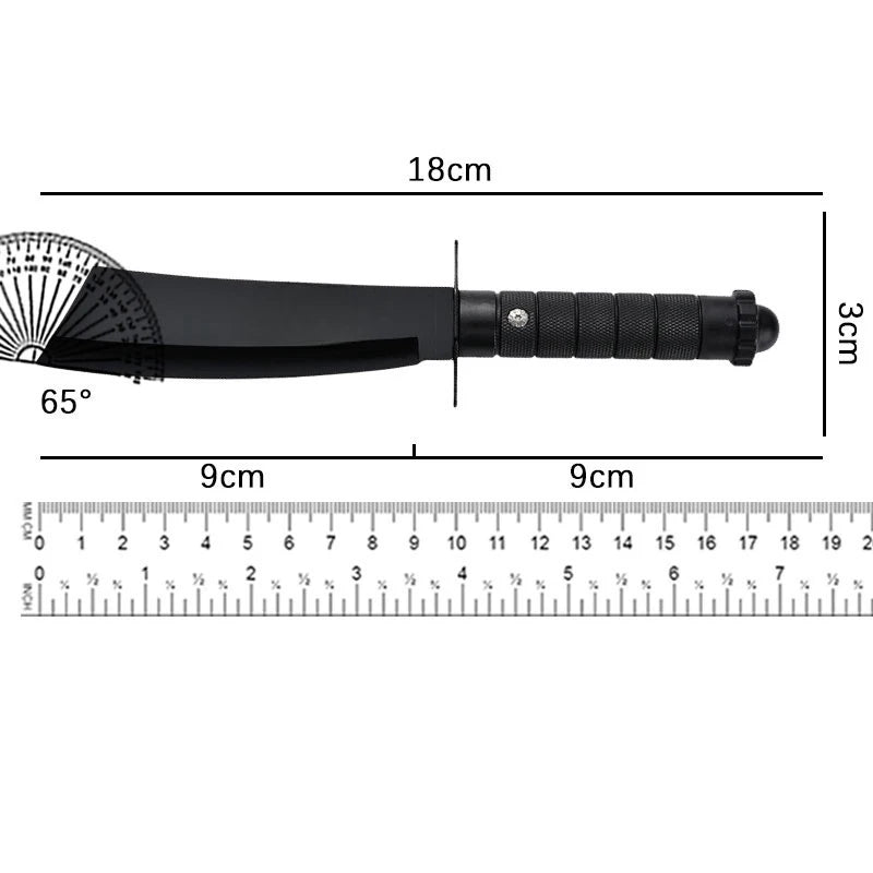 High - Hardness Integral Full - Tang Fixed Blade Knife for Wild Camping Multi - Functional Camping Outdoor Tactical Knife