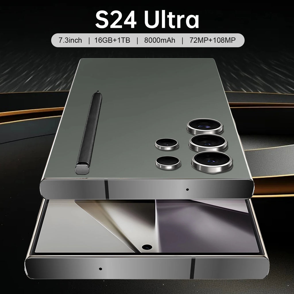 S24 Ultra 7.3 5G French/Spanish/English Smartphone 108MP Rear Camera 12GB+256GB 65W Quick Charge for Business Travel