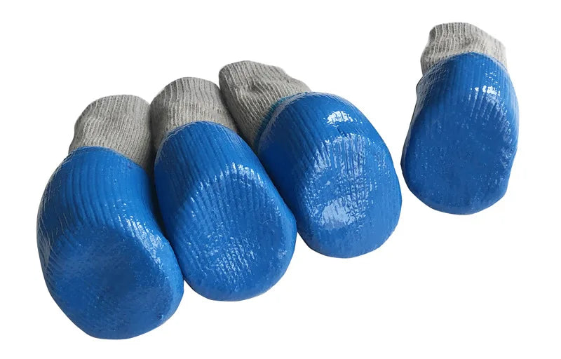 4pcs/Set Dogs Winter Socks Puppy Warm Waterproof Anti-Slip Boots for Small Large Dogs Cats Outdoor Pet Chihuahua Teddy Shoes