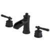 Modern  Brushed Gold Two Handle Basin Deck Mounted Faucet Brass Widespread for Living Room Bathroom Ceramic Valve USA Stock