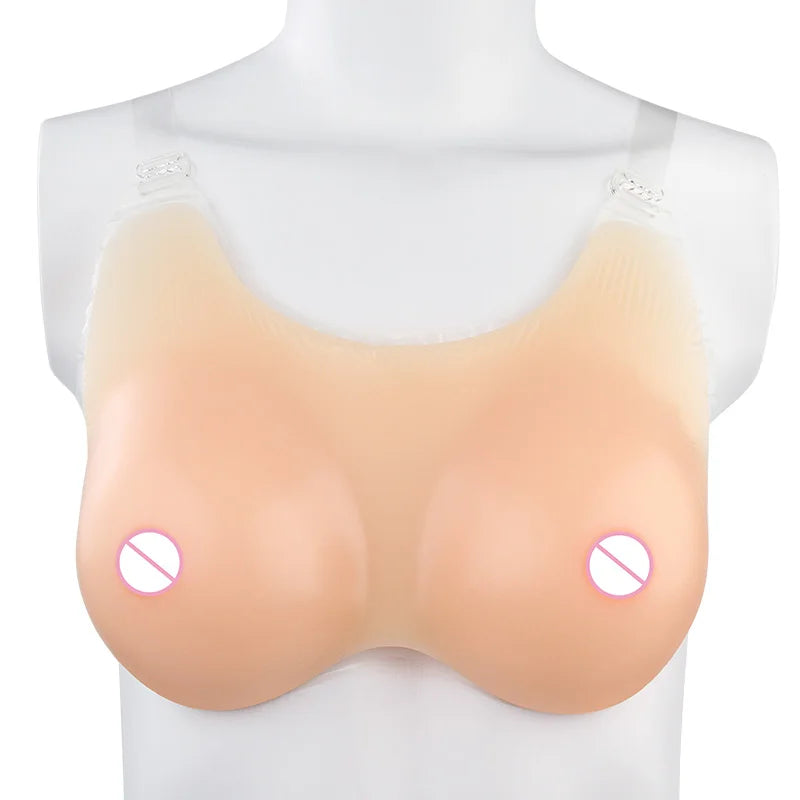 XINXINMEI One-piece False Silicone Boobs for Crossdresser New Design