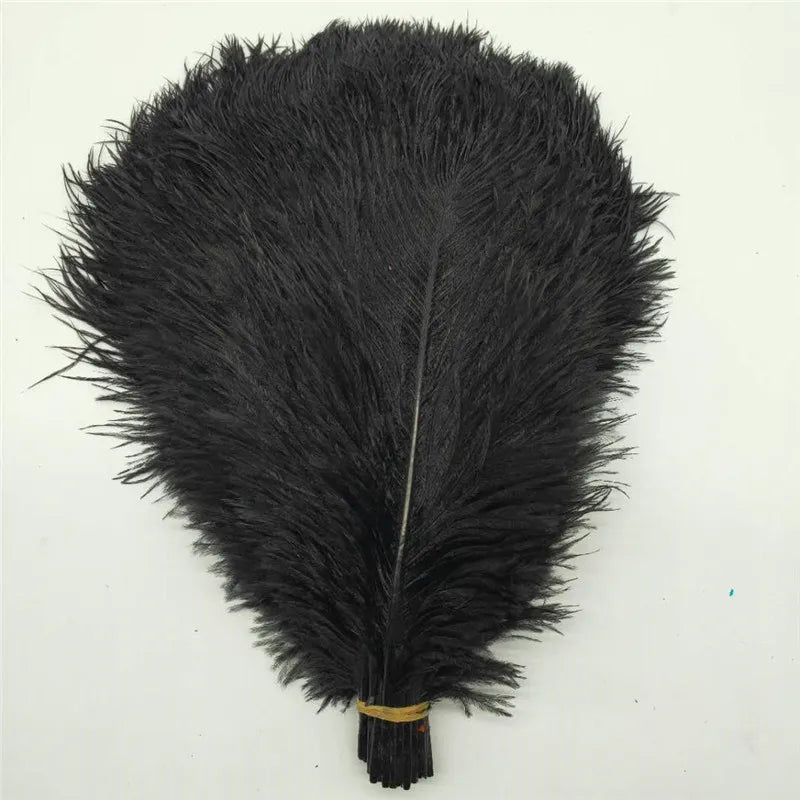 50pcs/lot Elegant Ostrich Feather 35-40cm 14-16inch Feathers for Crafts Wedding Party Supplies Carnival Dancer Decoration Plumes