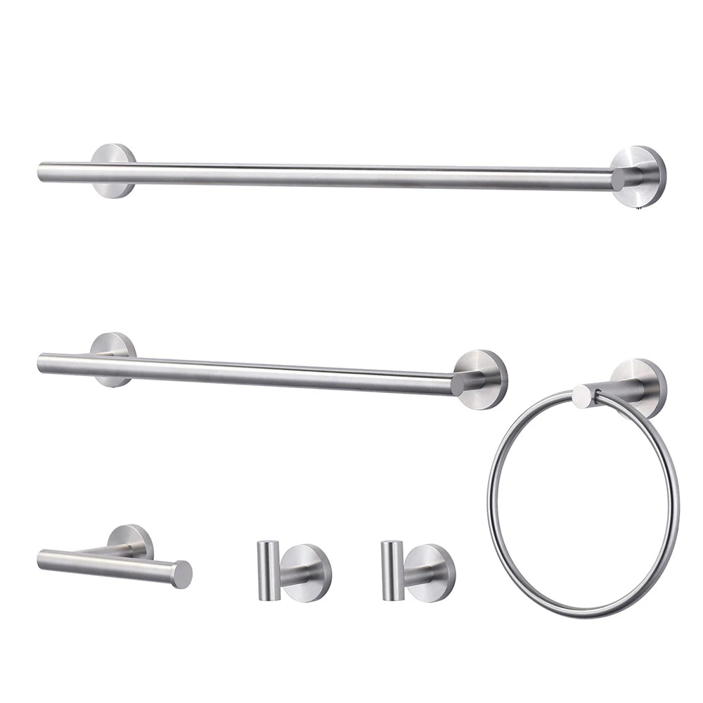 Elegant Lever Design Bathroom Accessories Single Towel Bar Robe Hooks Gold Stainless Steel 304 Bath Hardware Set