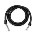 Matte Black Insert Stainless Steel Hand Held Shower Tube Bathroom Replacement Shower Hose Flexible Shower Double Joint Hose