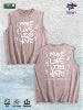 MORE LOVE LESS HATE Graphic Washed Vest US Warehouse 3 Colors Cotton Tank