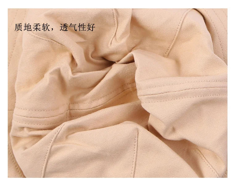 High Quality Soft Cotton Large Fishing Sun Cap Women Beach Bucket Hat Dad Wide Brim Boonie Cap Big Head Men Oversize Panama Hats