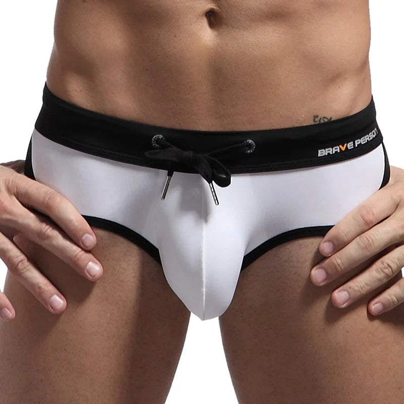 New Board Shorts Swimsuit Sexy Swimwear Men Briefs Swimming Trunks for Bathing Suit Men Beachwear