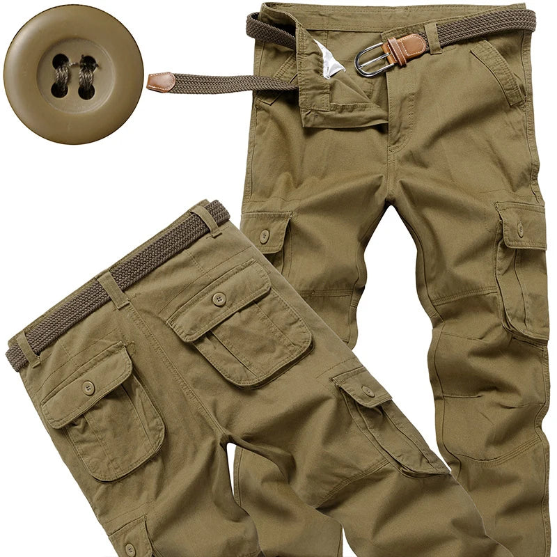 Men's Tactical Pants Casual Cargo Pants Outdoor Sports Work Trousers High Quality Joggers Hiking Pants Korean Sweatpants