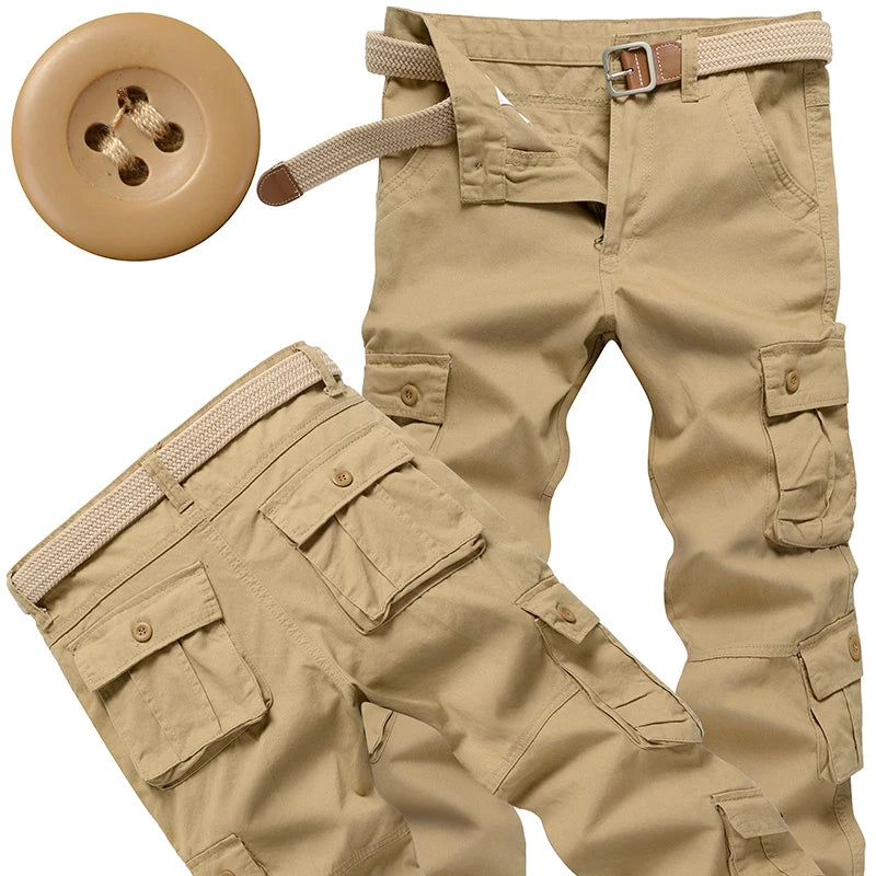 Men's Tactical Pants Casual Cargo Pants Outdoor Sports Work Trousers High Quality Joggers Hiking Pants Korean Sweatpants