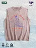 Unique Celebrity - Inspired Graphic Washed Vest US Warehouse 3 Colors Cotton Tank