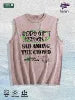 GODS GIFT PRESENT  Graphic Washed Vest US Warehouse 3 Colors Cotton Tank