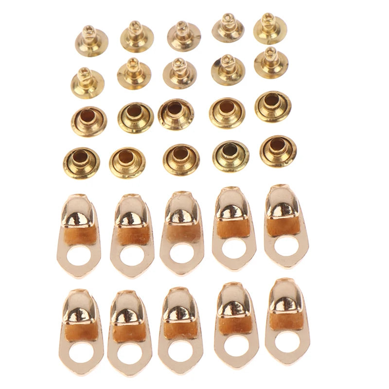 10Sets Outdoor Speed Shoe Lace Hooks Lace Fittings Buckles With Rivets For Mountaineering Boots Climb Hiking Shoes Work
