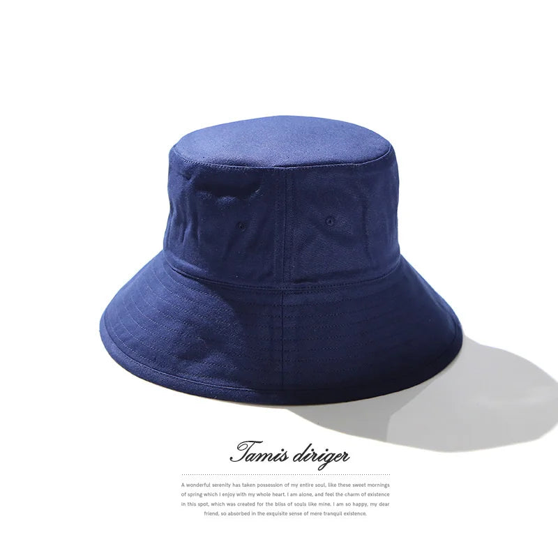 High Quality Soft Cotton Large Fishing Sun Cap Women Beach Bucket Hat Dad Wide Brim Boonie Cap Big Head Men Oversize Panama Hats