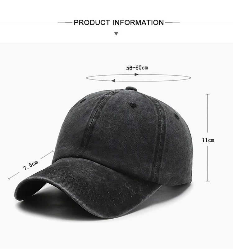 Custom Logo Washed Cotton Baseball Cap Personalized Embroidery Men'S Women Dad Hat Monogram Team Party Gorras