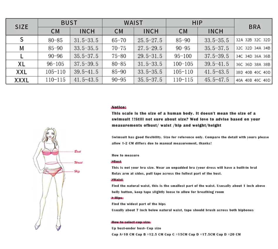 Summer Swimsuit Women Sexy Bikini Set Push-up Padded Bra Thong Two Pieces Swimwear Beachwear Bathing Suit Female Sexy Swimsuits