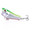 5CM/7.4G Popper Hard Floating Fishing Lure with 3D Lure Eyes in Saltwater