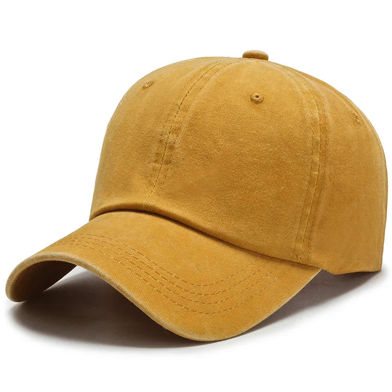 Custom Logo Washed Cotton Baseball Cap Personalized Embroidery Men'S Women Dad Hat Monogram Team Party Gorras