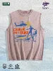 Charlie Don't Surf Graphic Washed Vest US Warehouse 3 Colors Cotton Tank