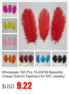 50pcs/lot Elegant Ostrich Feather 35-40cm 14-16inch Feathers for Crafts Wedding Party Supplies Carnival Dancer Decoration Plumes