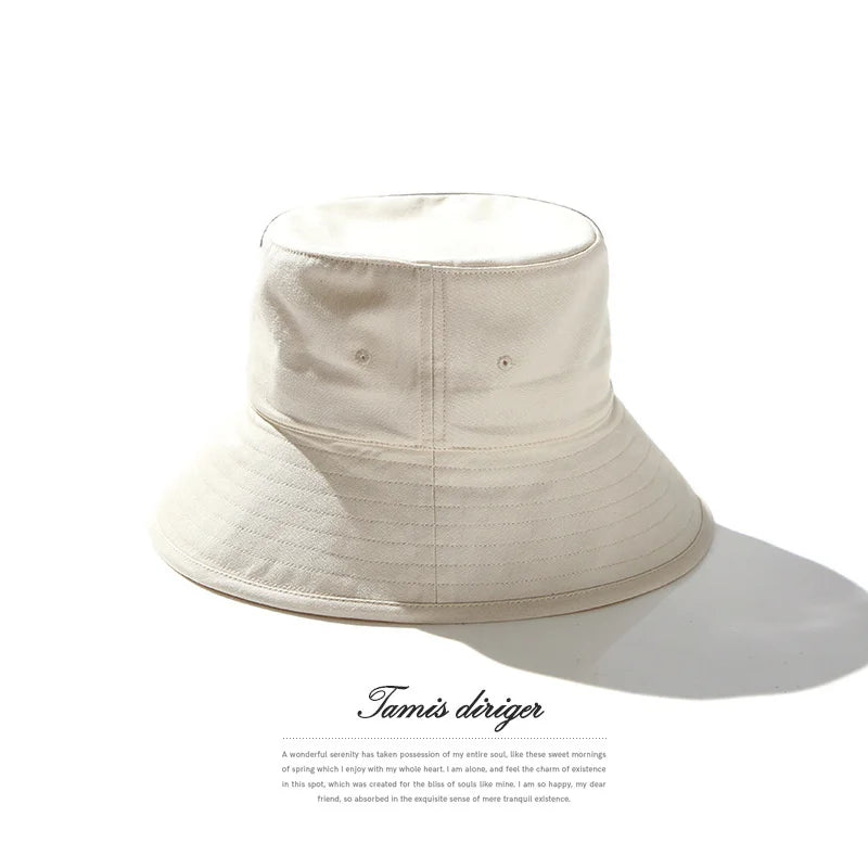 High Quality Soft Cotton Large Fishing Sun Cap Women Beach Bucket Hat Dad Wide Brim Boonie Cap Big Head Men Oversize Panama Hats