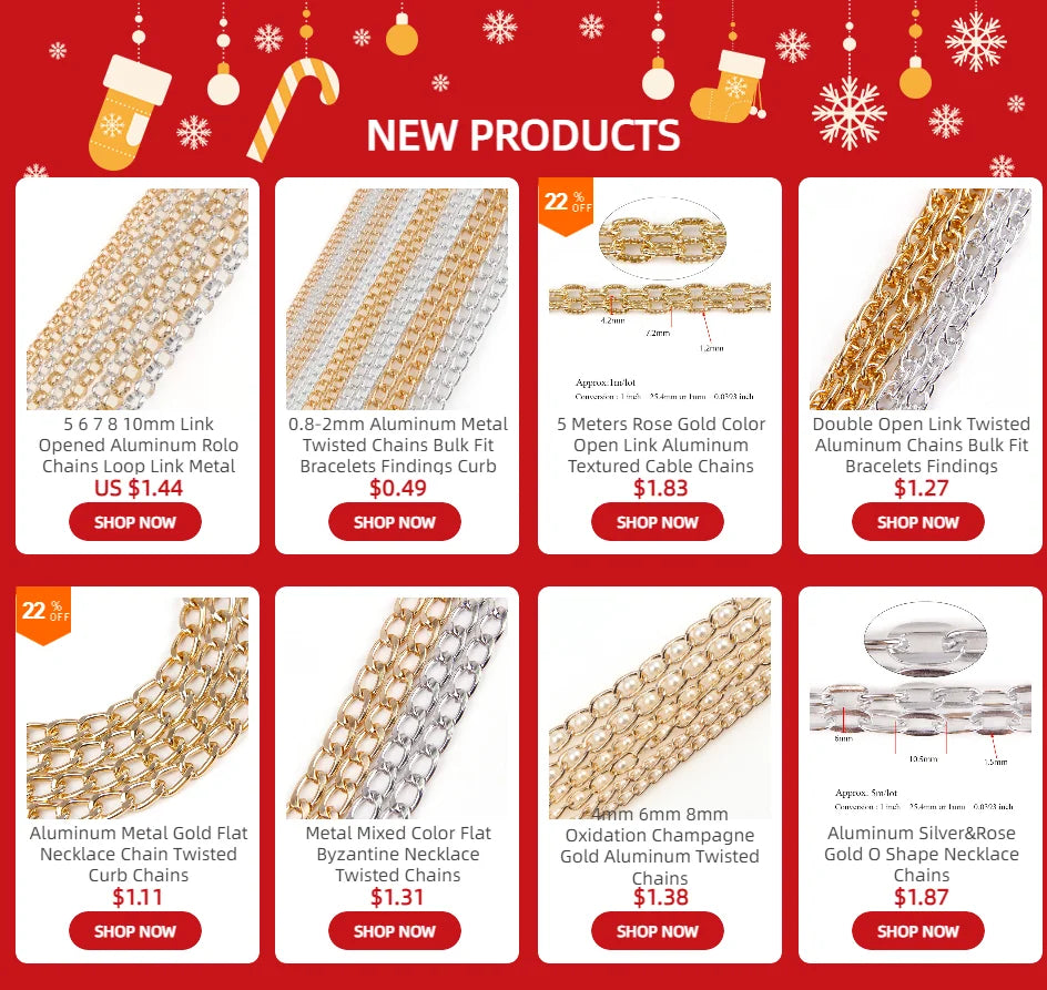 5 Meters Aluminum KC Gold Oval Shape Chains Bulk Fit Bracelets Findings Open Link Chain For DIY Fashion Jewelry Making Bag Parts