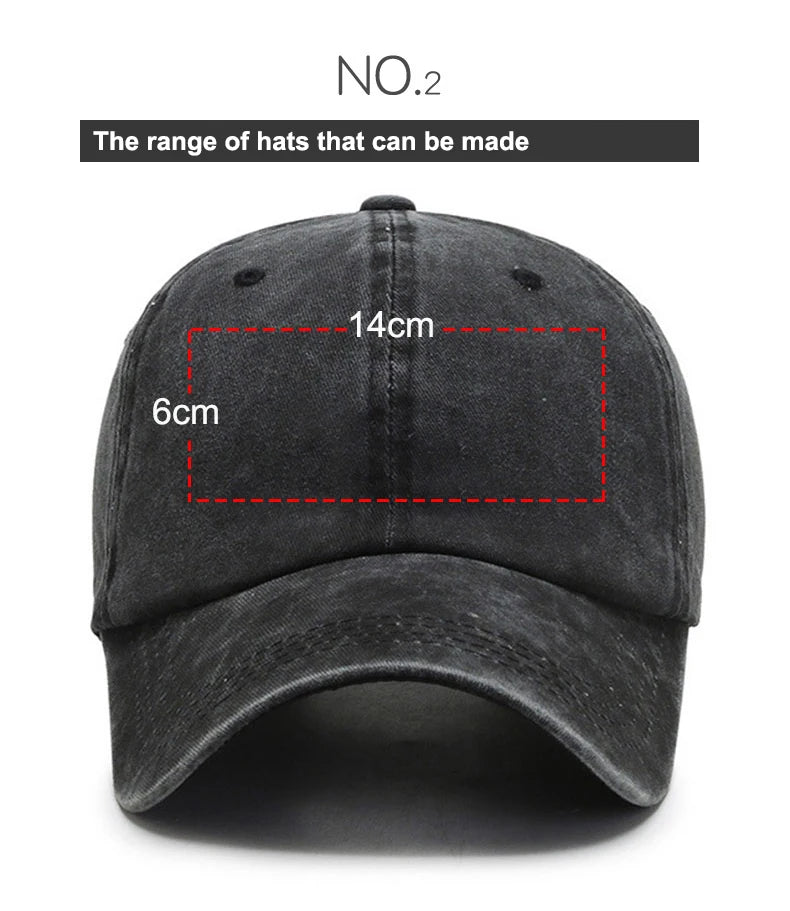 Custom Logo Washed Cotton Baseball Cap Personalized Embroidery Men'S Women Dad Hat Monogram Team Party Gorras