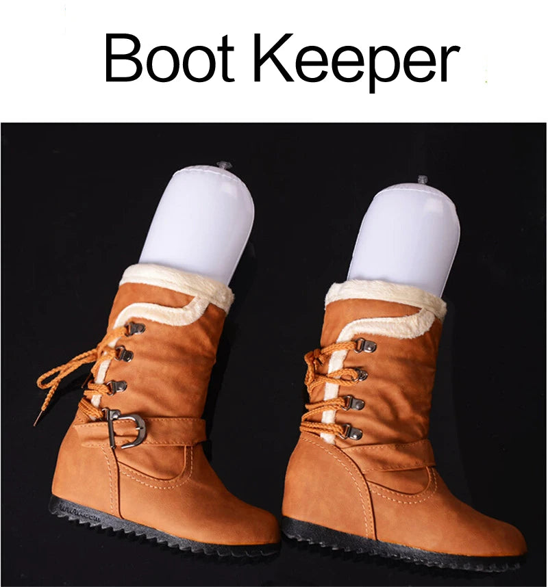 2Pcs Useful Plastic Shoe Hanger 50cm 32cm Inflatable Women Long Boots Shoes Stand Holder Stretcher Support Shaper Shoe Trees
