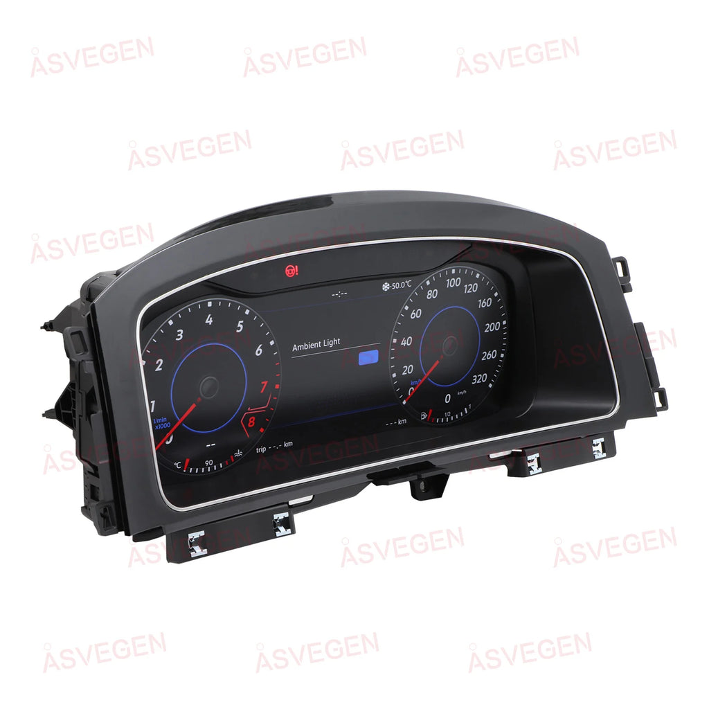 For Volkswagen VW Golf 7/7.5 2013-2020 LCD Dashboard Panel 12.3" Display Digital Cluster Virtual Instrument CockPit Speedometer