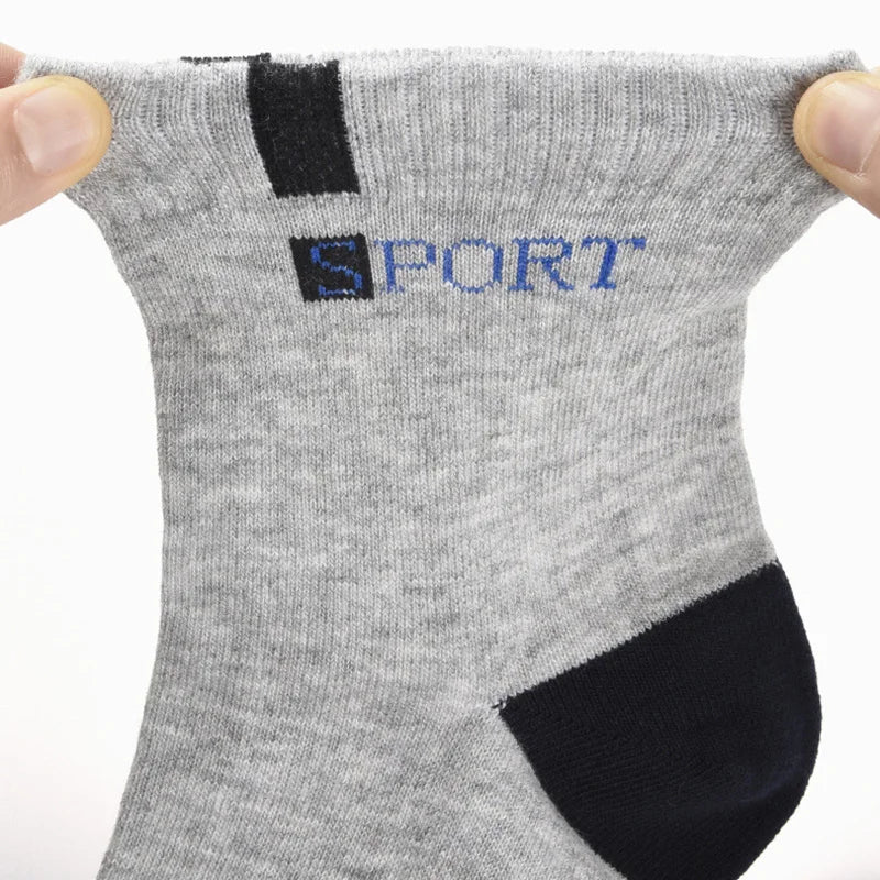 10pcs=5 Pairs Comfort Cotton Men's Socks High Quality Sport Breathable Summer Autumn Socks Long Sock For Mens Calcetines Sokken