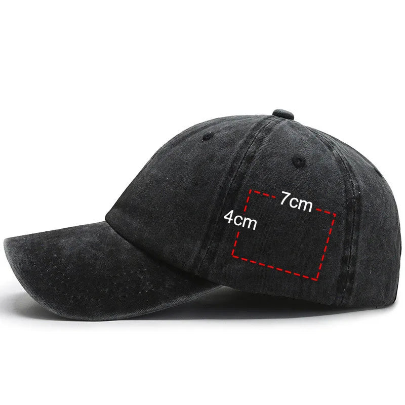 Custom Logo Washed Cotton Baseball Cap Personalized Embroidery Men'S Women Dad Hat Monogram Team Party Gorras