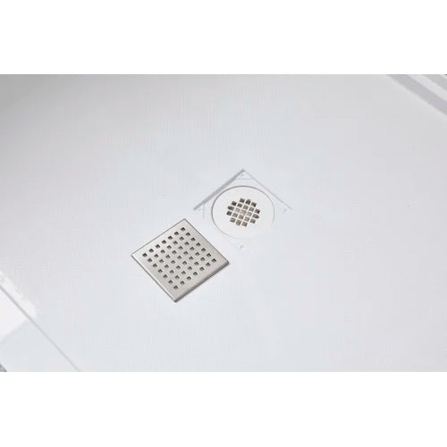 Free Shipping 48"x36" Corner Shower Pan Bathroom Non-slip Shower Base