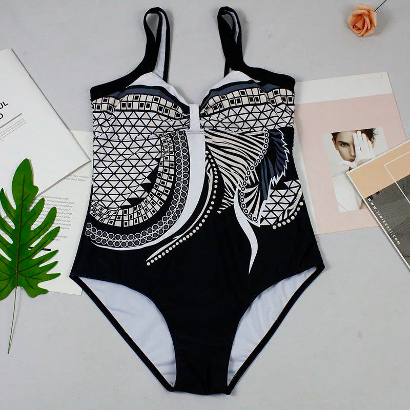 Swimwear Women 2024 One Piece Swimsuit Push Up Sexy Bathing Suit Women Swimming for Beach Wear Monokini Plus Size Swimwear 2XL
