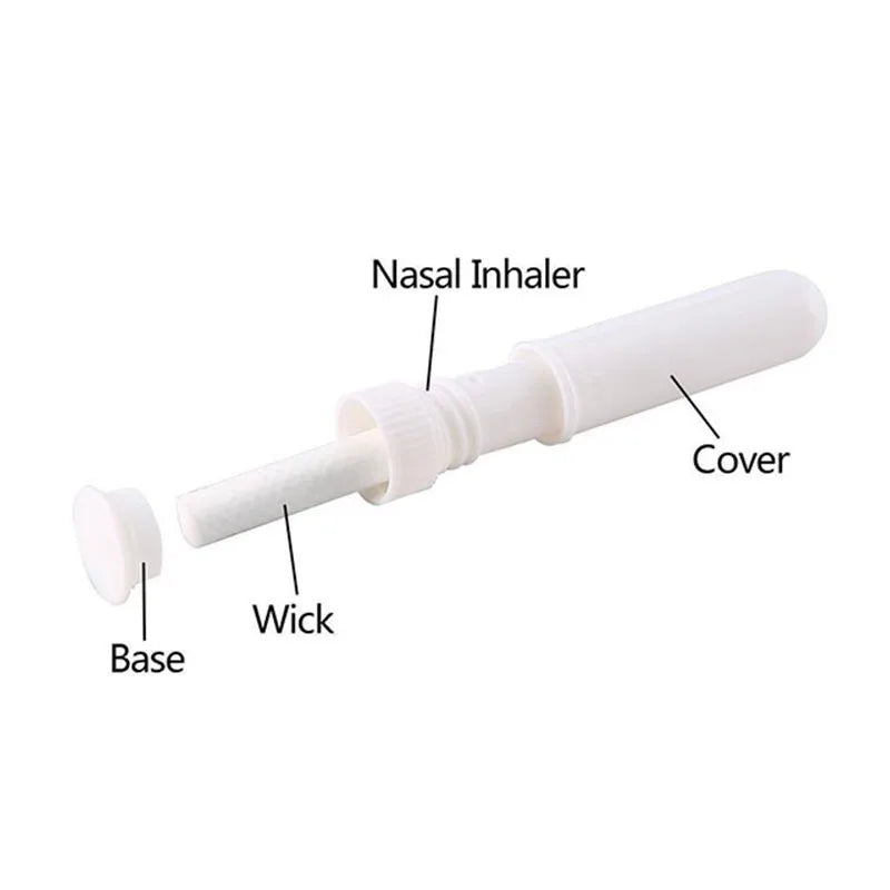 100PCS Blank Nasal Inhaler Empty Aromatherapy Oil Nasal Inhaler Tubes Sticks,Empty Inhaler Stick for Essential Oils
