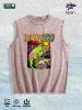 I - GUANA COLD ONE Graphic Washed Vest US Warehouse 3 Colors Cotton Tank