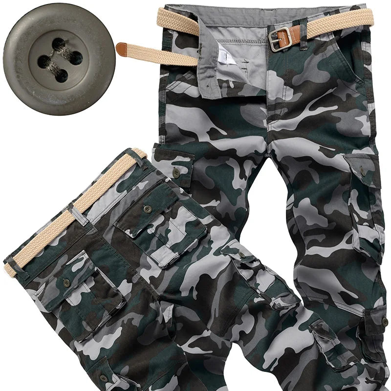 Men's Tactical Pants Casual Cargo Pants Outdoor Sports Work Trousers High Quality Joggers Hiking Pants Korean Sweatpants