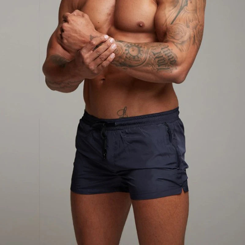 Mens Swim Short Swimwear Board Beach Shorts Quick Dry Men De Bain Homme Man Swimsuit Swim Trunks Bathing Beach Wear Surf Boxer