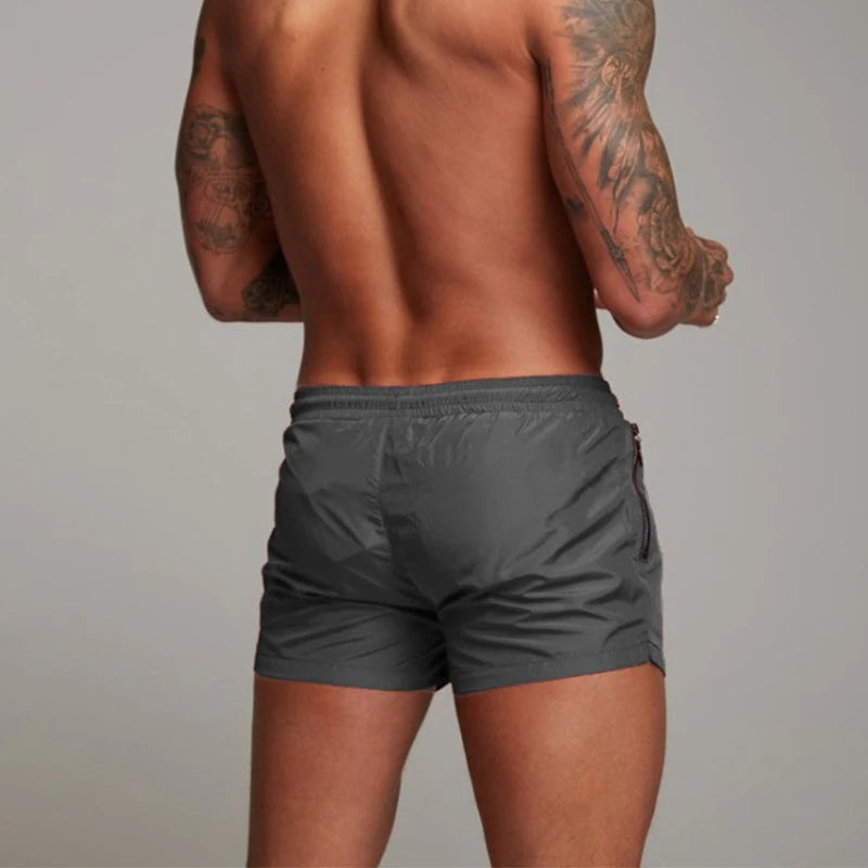 Mens Swim Short Swimwear Board Beach Shorts Quick Dry Men De Bain Homme Man Swimsuit Swim Trunks Bathing Beach Wear Surf Boxer