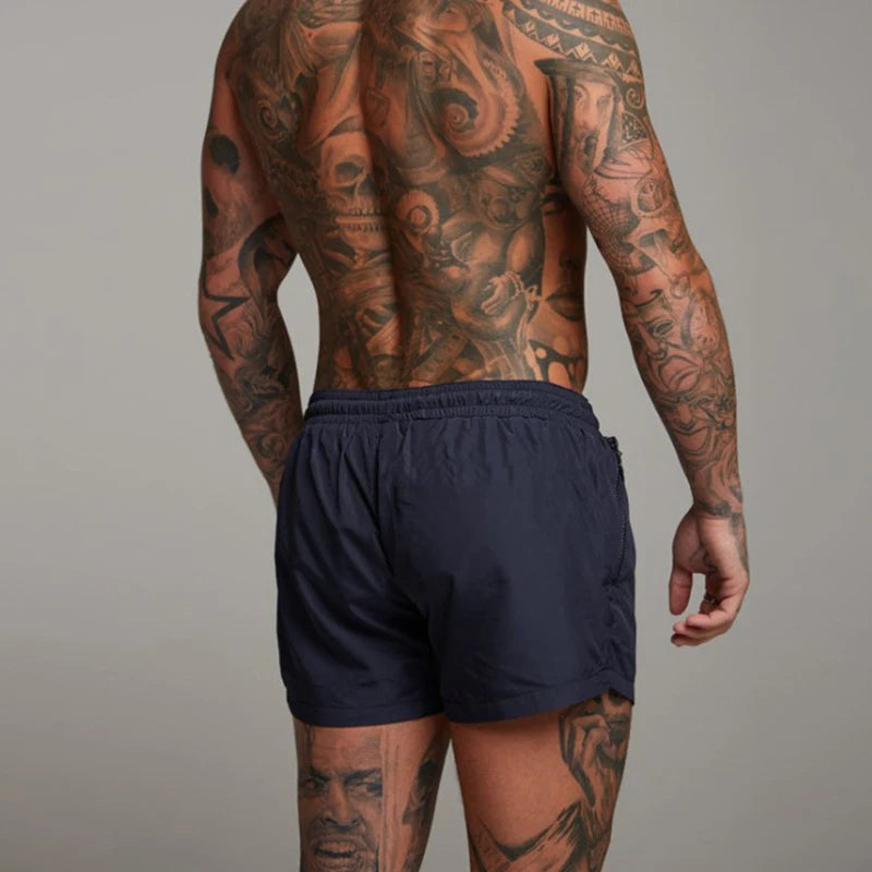 Mens Swim Short Swimwear Board Beach Shorts Quick Dry Men De Bain Homme Man Swimsuit Swim Trunks Bathing Beach Wear Surf Boxer